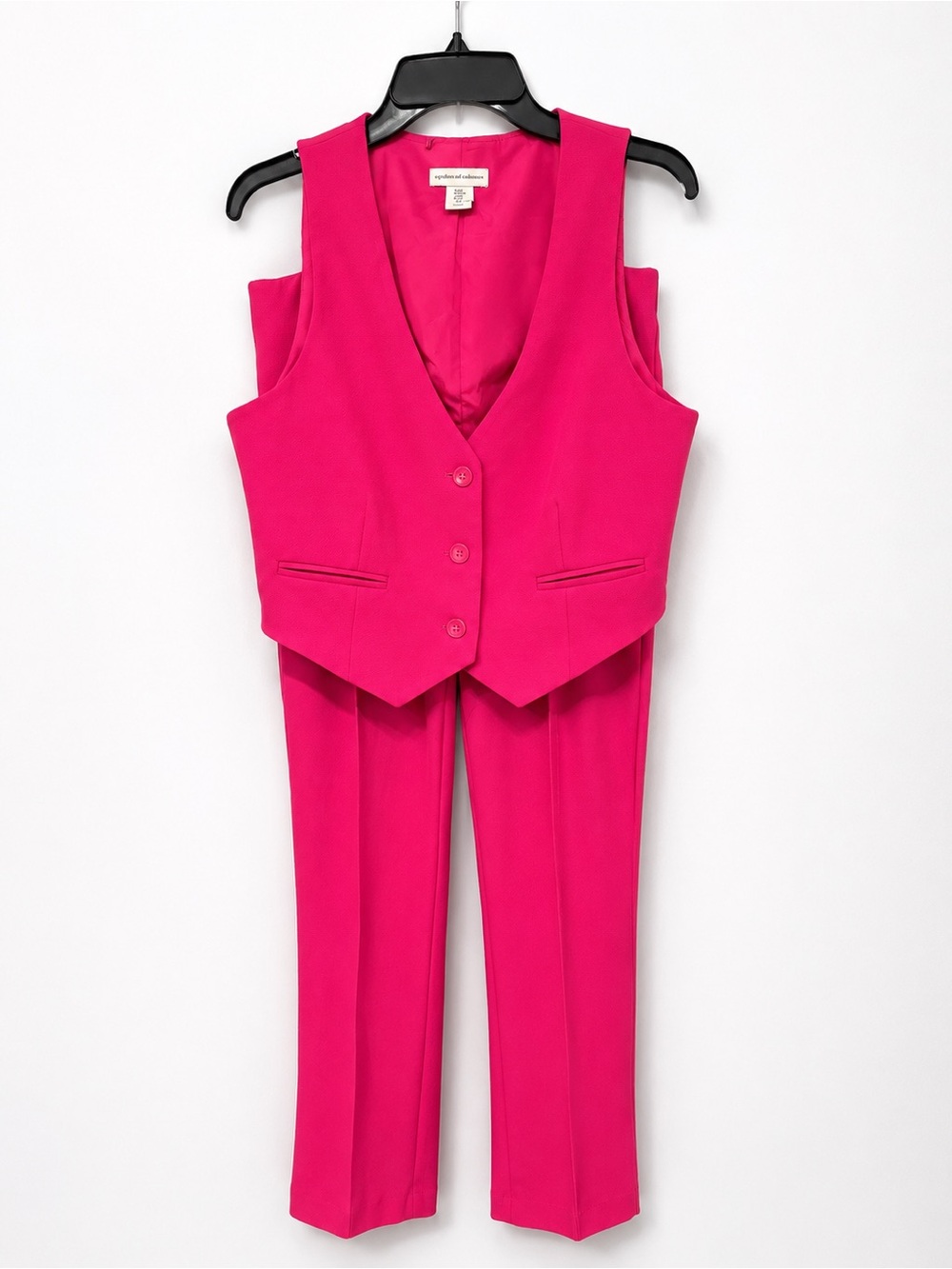 cupcakes & cashmere Hot Pink Tailored Vest and Pants